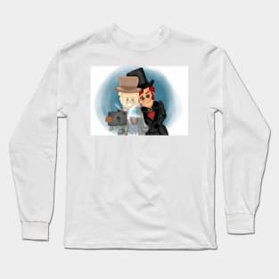 Victorian Crowley and Aziraphale Long Sleeve T-Shirt